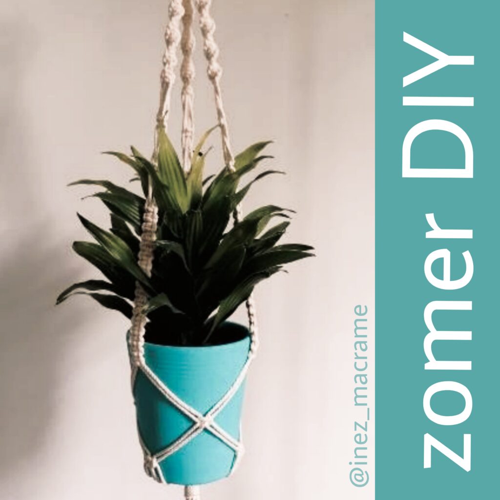 Macrame Plantenhanger diy inezmacrame