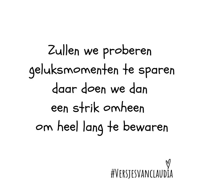 Geluk sparen Versjes van Claudia Sfeermaker ZettjePlatform