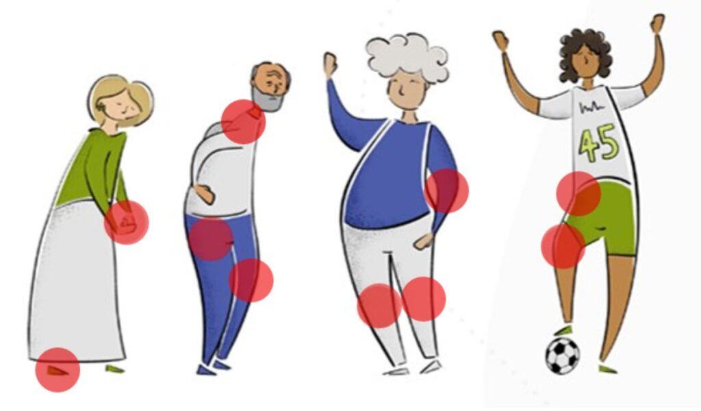 In de loop der jaren liep ik tegen steeds meer problemen aan maar daar schonk ik niet veel aandacht aan; “Ik dacht dat iedereen zo gesloopt was na een feestje!!” - Poly atrose_illustratie