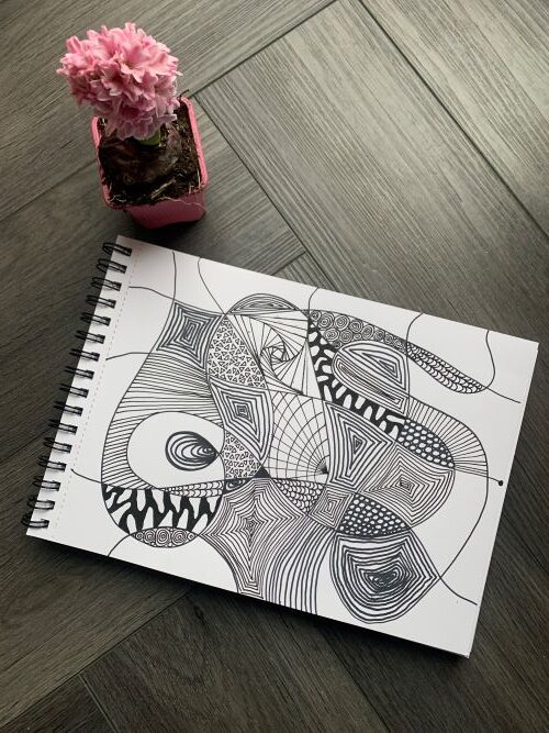 Storyartpaper blog Persoonlijk ontwikkelen via beeldende creatieviteit - lijnenspel tekenen - Rozemarijn van der Zee