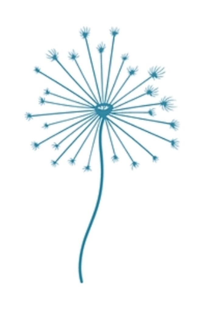 Uitgebloeide paarde bloem illustratie ondersteunend beeld materiaal de kunst van het ziek zijn blog zelfzorg