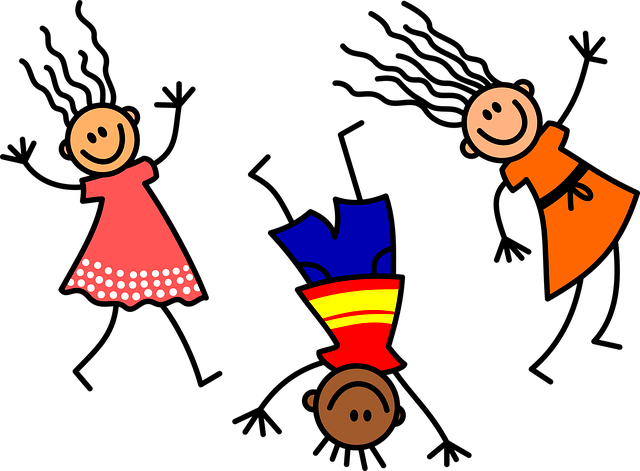 Spelende kinderen illustratie bij Wat is je grootste jeugdzonde - 1000 vragen challenge