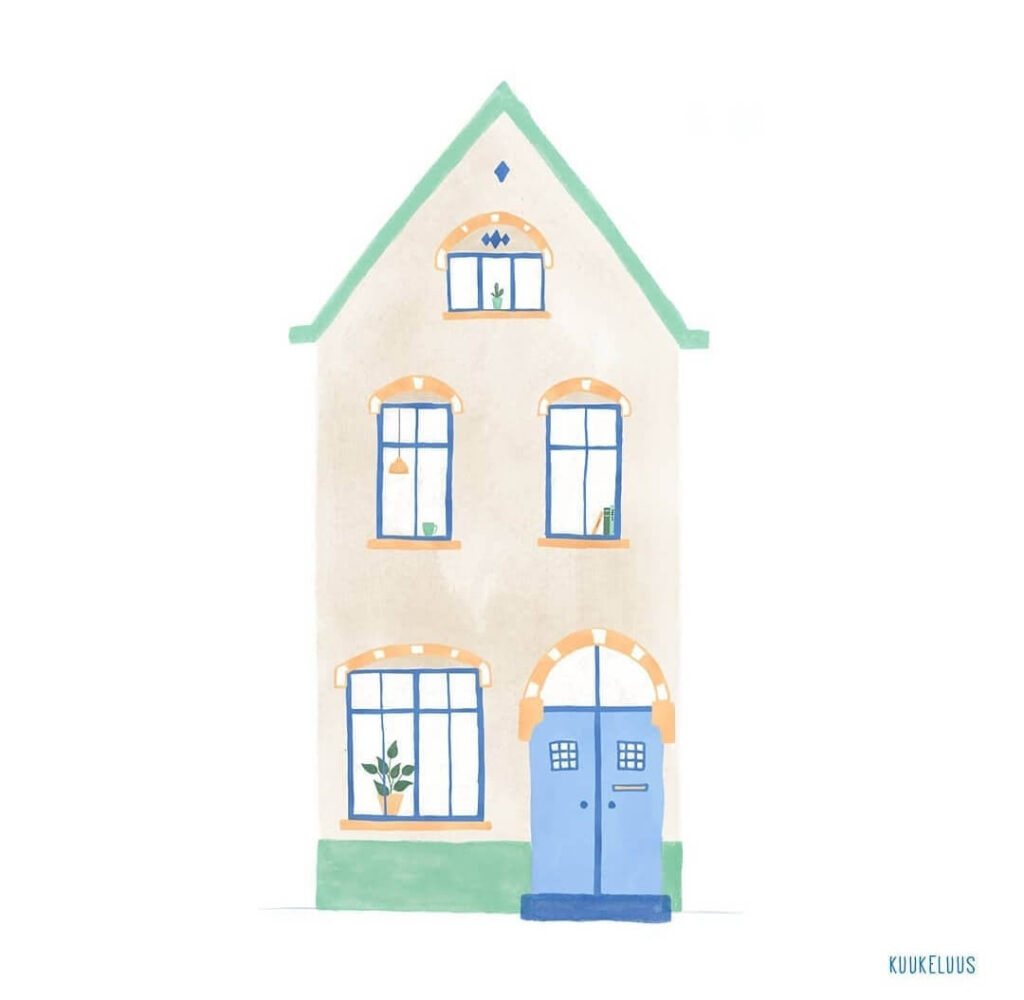huisje - Illustratie Studio Kuukeluus