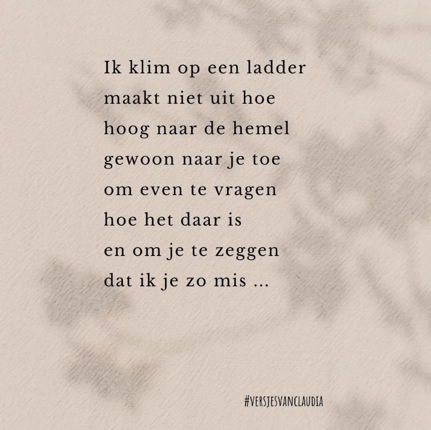 Ik klim op de ladder .. - Versjes van Claudia