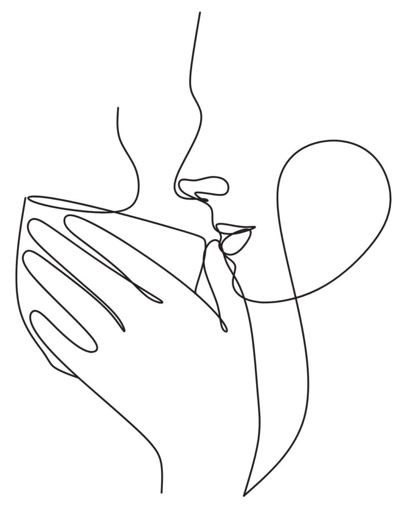 Afbeelding vrouw met kopje koffie bij 1000 columns vragen challenge 242 - Ben je aan iets verslaafd