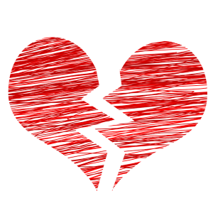 Gebroken hart illustraite bij Wanneer moet je een relatie beindigen - column 246
